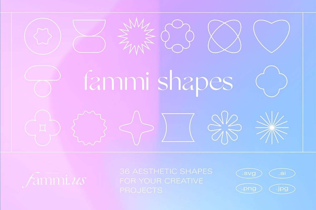 Fammi Shapes 63 artboards rendition image