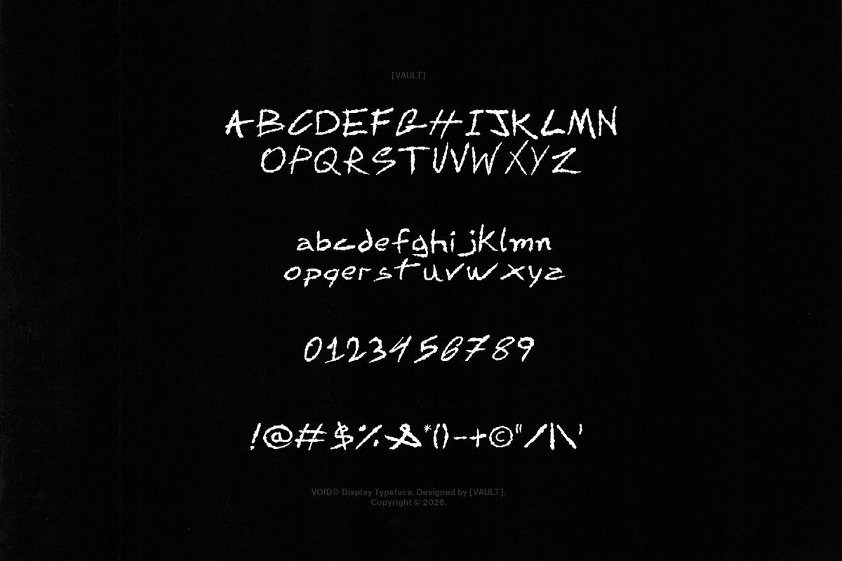 VOID Typeface on Behance :: Behance
