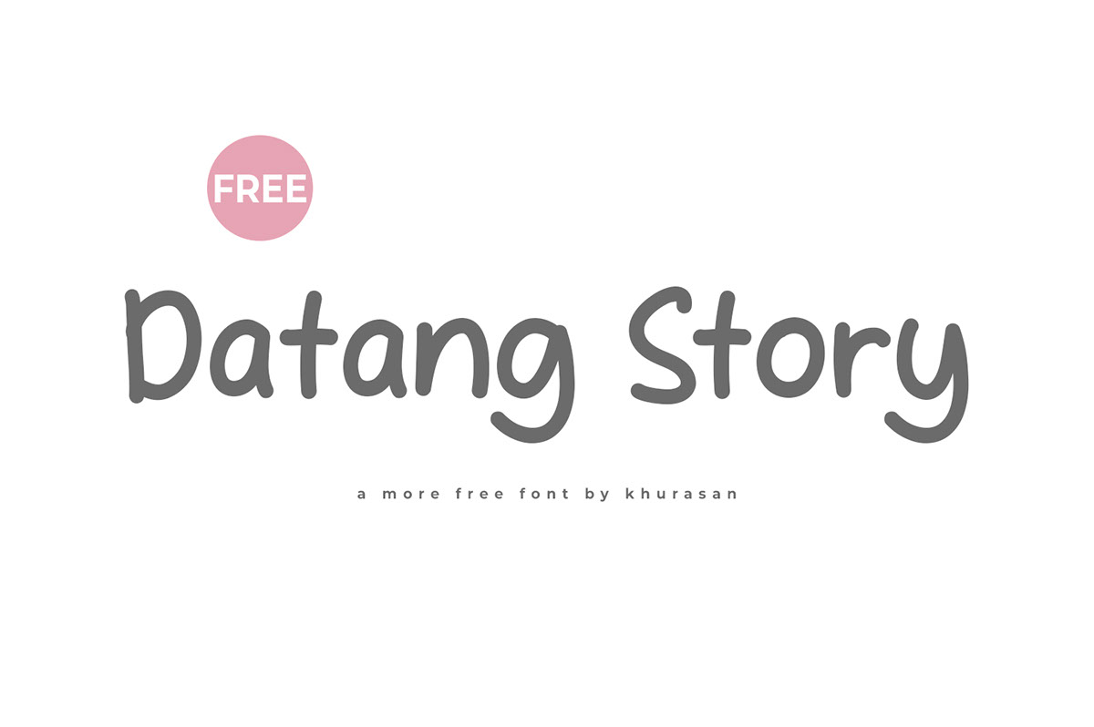 Datang Story Font rendition image