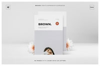 BROWN Creativepreneur Workbook InDesign Canva Template