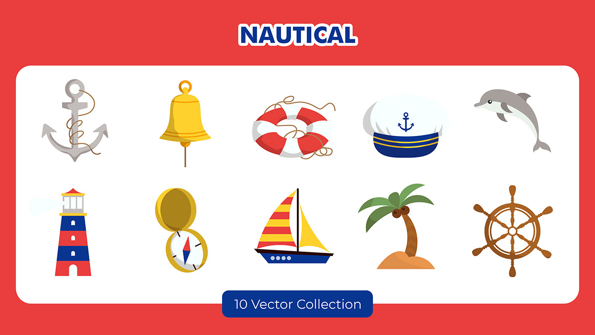 Nautical Vector Set rendition image