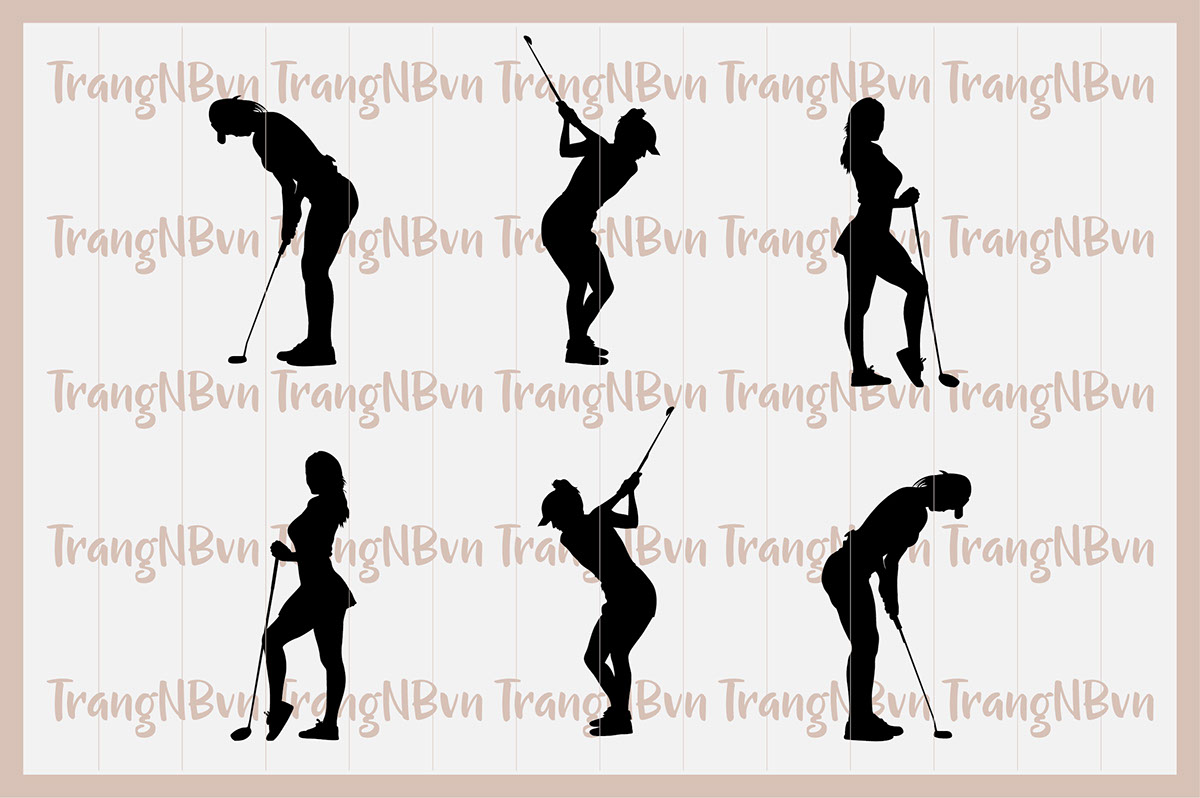 Golf Lady rendition image