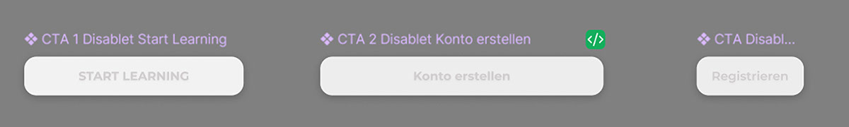 Figma Buttons Component Set Variants on Behance :: Behance