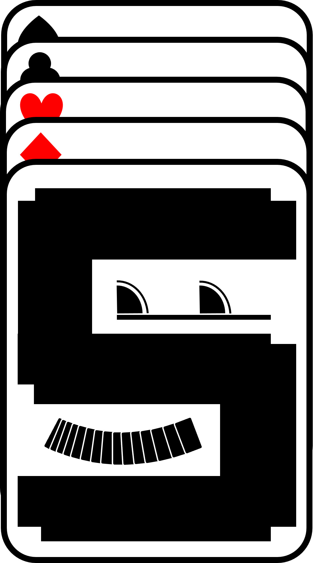 5 card game logo rendition image