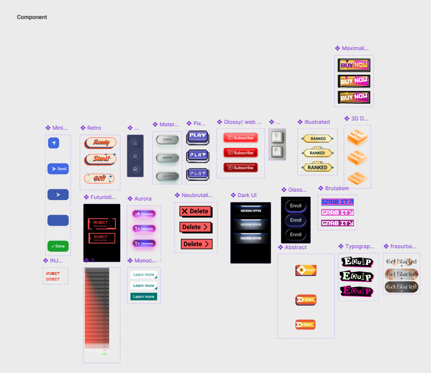 20 Style Buttons on Behance :: Behance