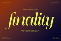 Finality - Modern Editorial Serif With Italics