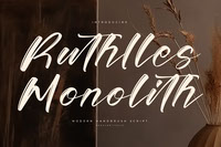 Ruthlles Monolith - Modern Handbrush Script
