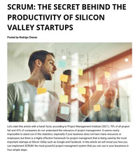 SCRUM THE SECRET BEHIND THE PRODUCTIVITY OF SILICON VALLEY STARTUPS