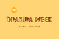 Dinsum Week Font