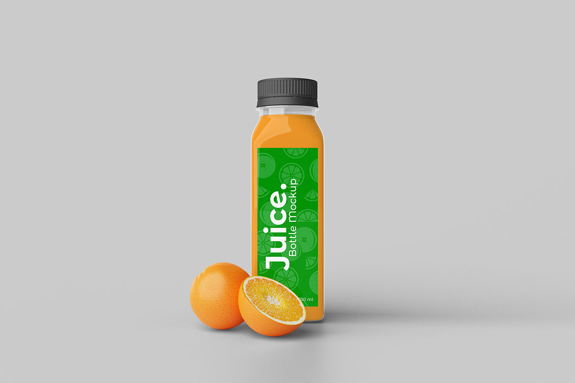 Juice Bottle Mockup rendition image