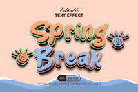 Spring Break Text Effect