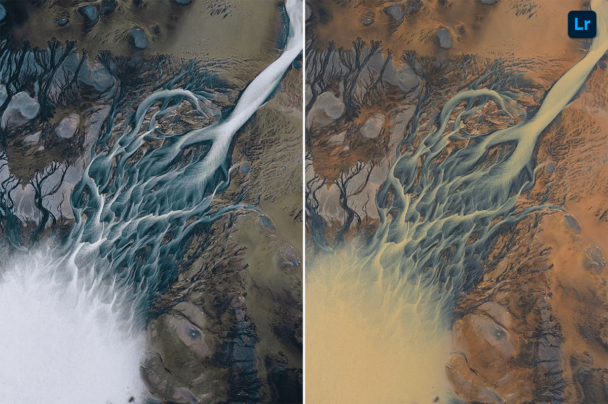 Yellow stream | Remix | Photoshop Lightroom