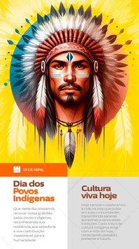 Stories Cultura Viva Dia dos Povos Indigenas
