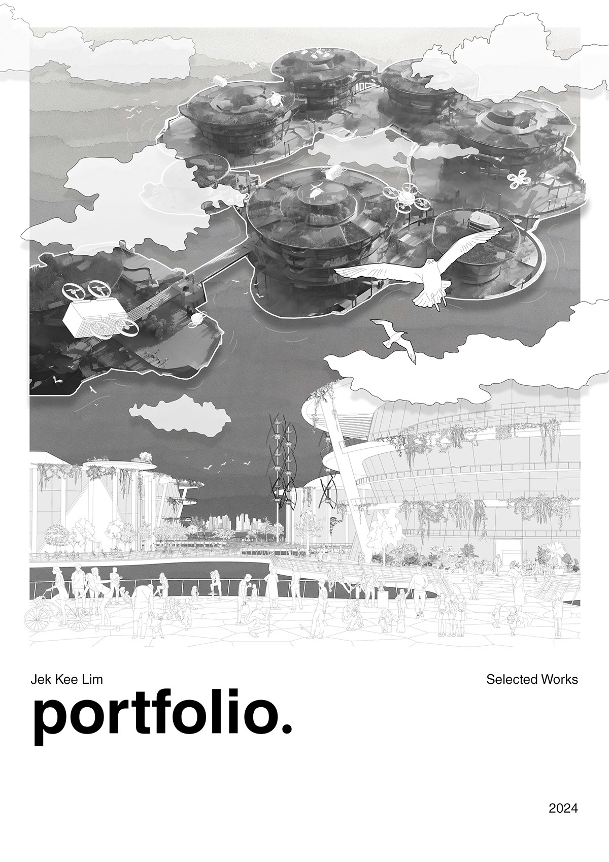 Architectural Portfolio Cover Templates rendition image