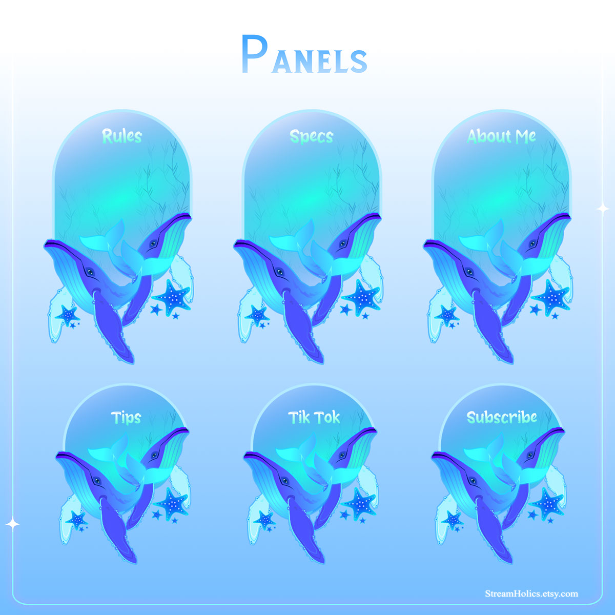 Ocean Panels for twitch rendition image