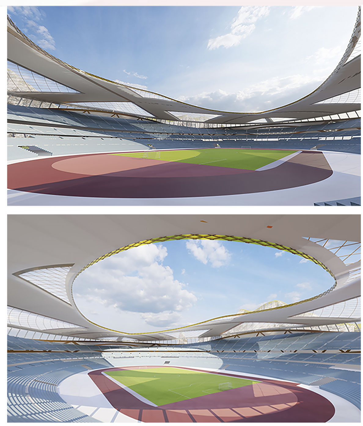 international stadium design Behold the epitome of sports architecture rendition image