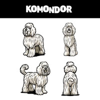 Komondor-dog-breed-character-sheet