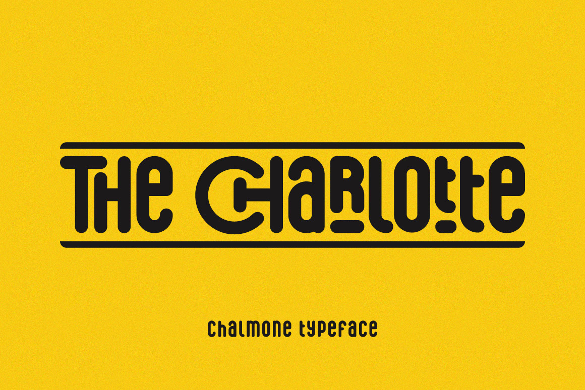 Chalmone - Condensed Rounded Font rendition image