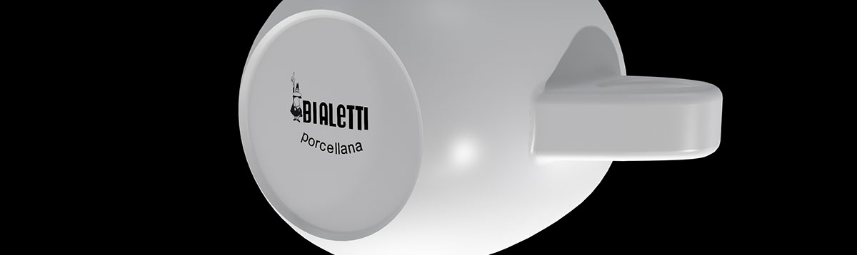 Caffettiera Bialetti Fiammetta 3D rendition image