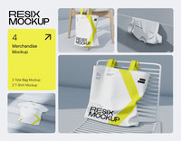 Merchandise Mockup - Resix Clean Style