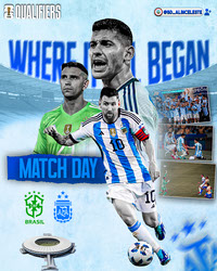 Matchday Poster  Arg vs Bra  BD Albiceleste