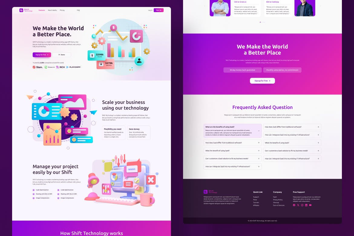 Fintech SAAS Landing Page on Behance :: Behance