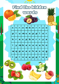 Word search for kids - 3rd option