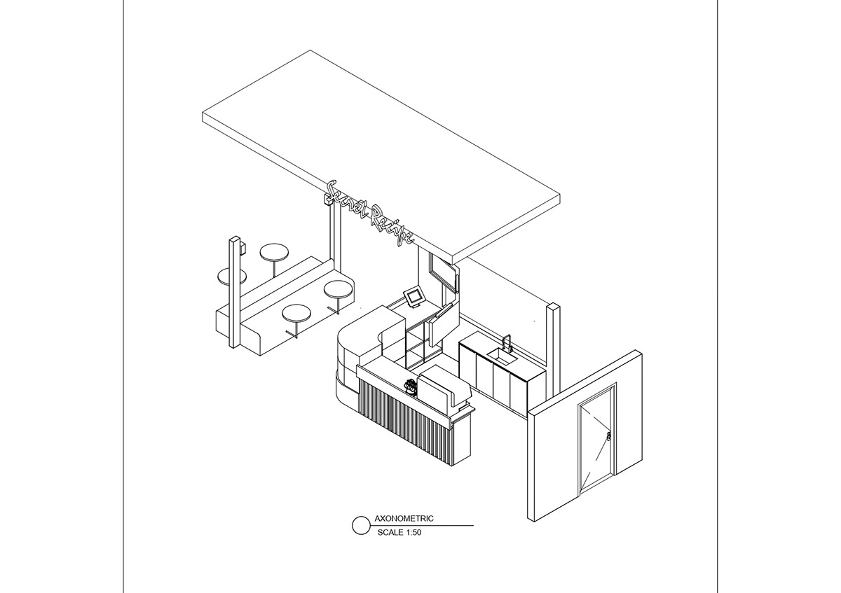 KIOSK TECHNICAL DRAWING MERGED rendition image