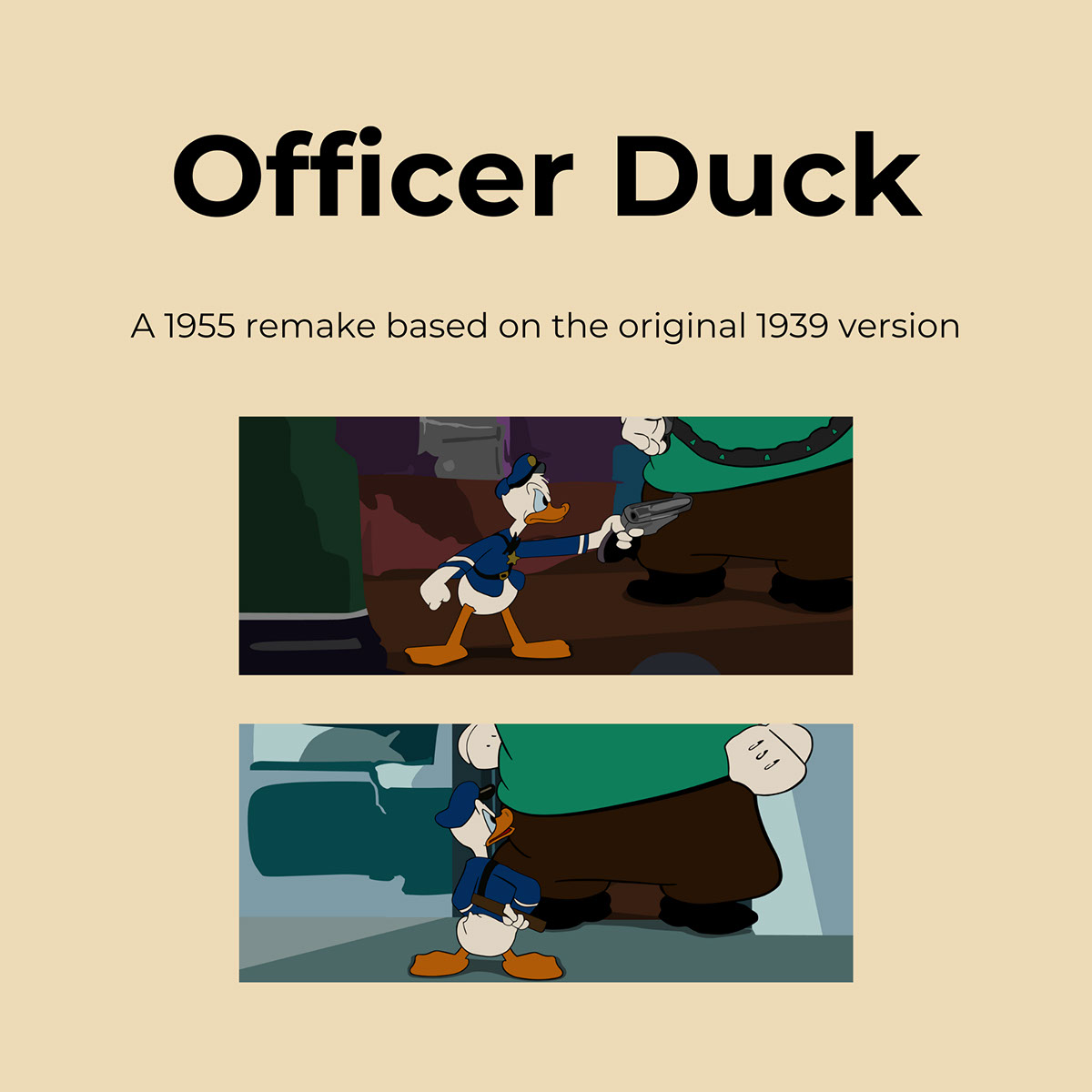 Officer Duck - 1955 Remake Storybook rendition image