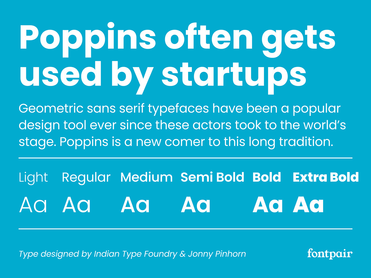 Poppins Font rendition image