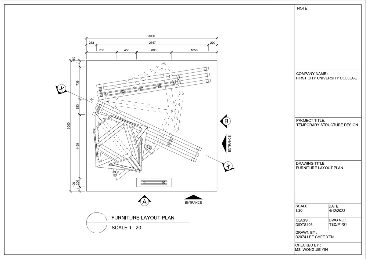 Niro Granite Temporary Structure Technical Drawings rendition image