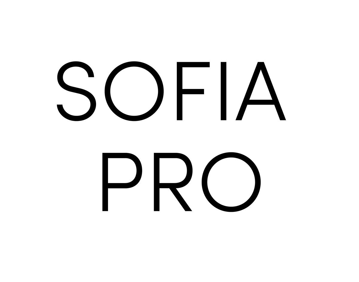 Sofia Pro Font on Behance :: Behance