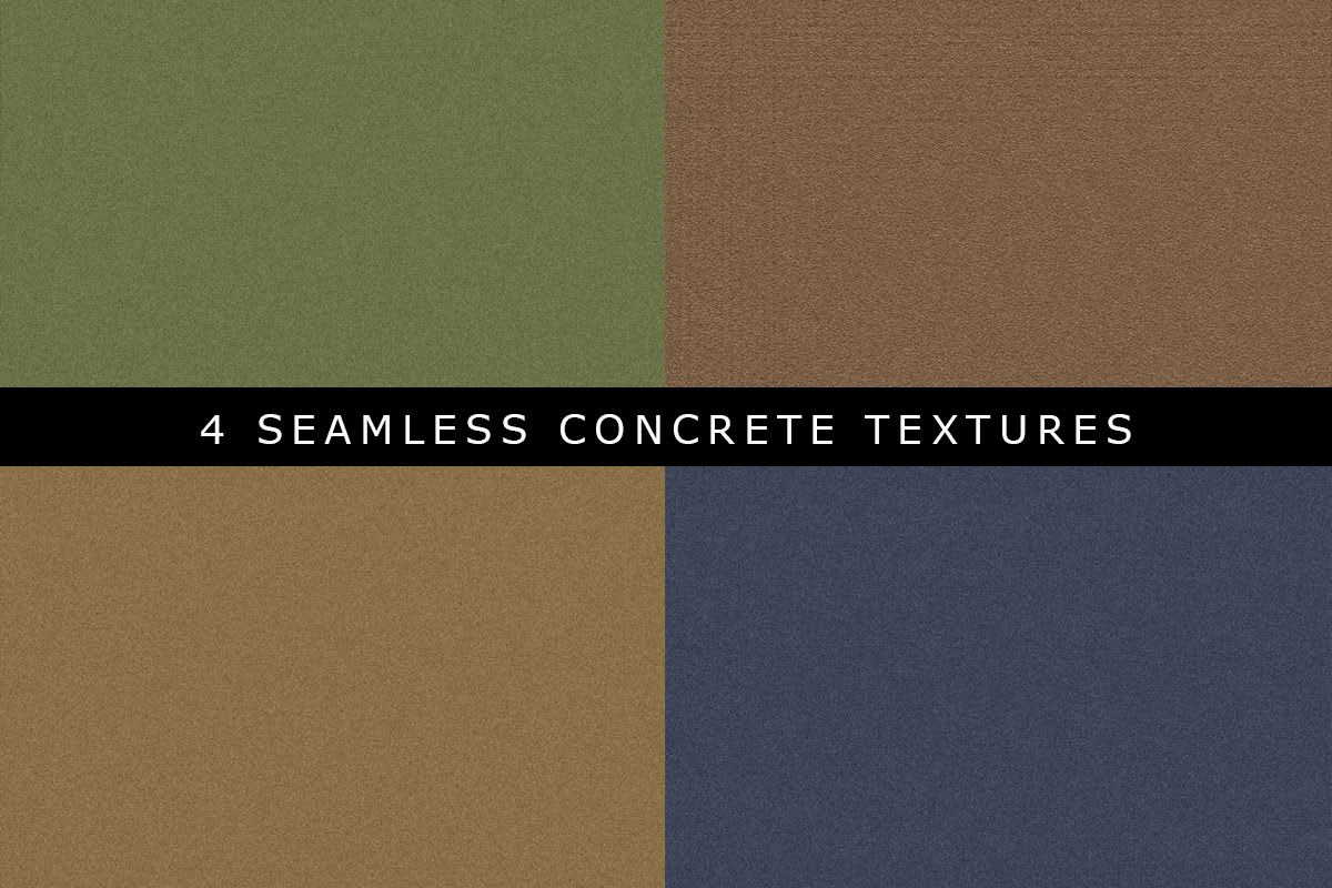 4 Free Seamless Concrete Textures rendition image