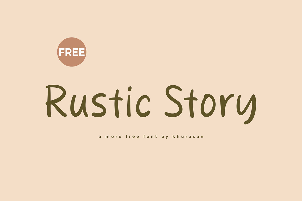Rustic Story Font rendition image