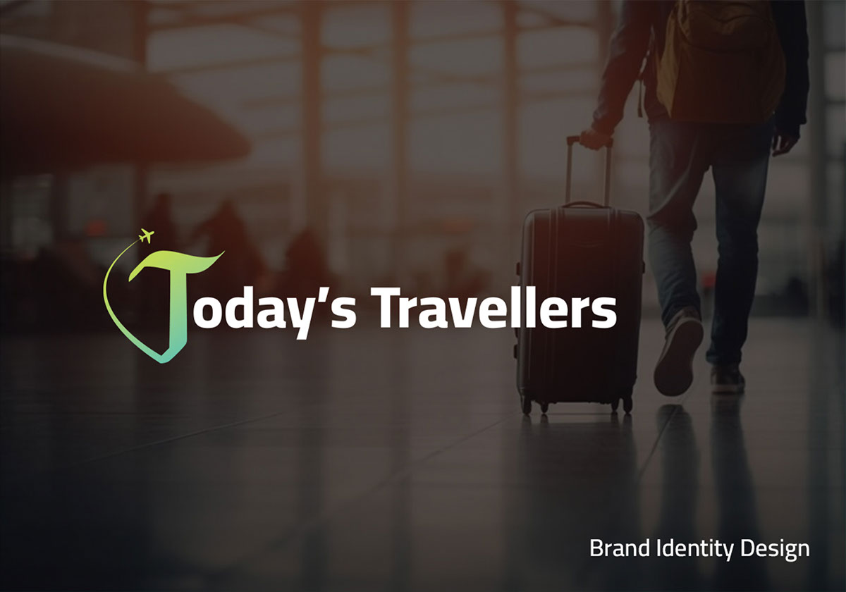 Travel logo mock up Design rendition image