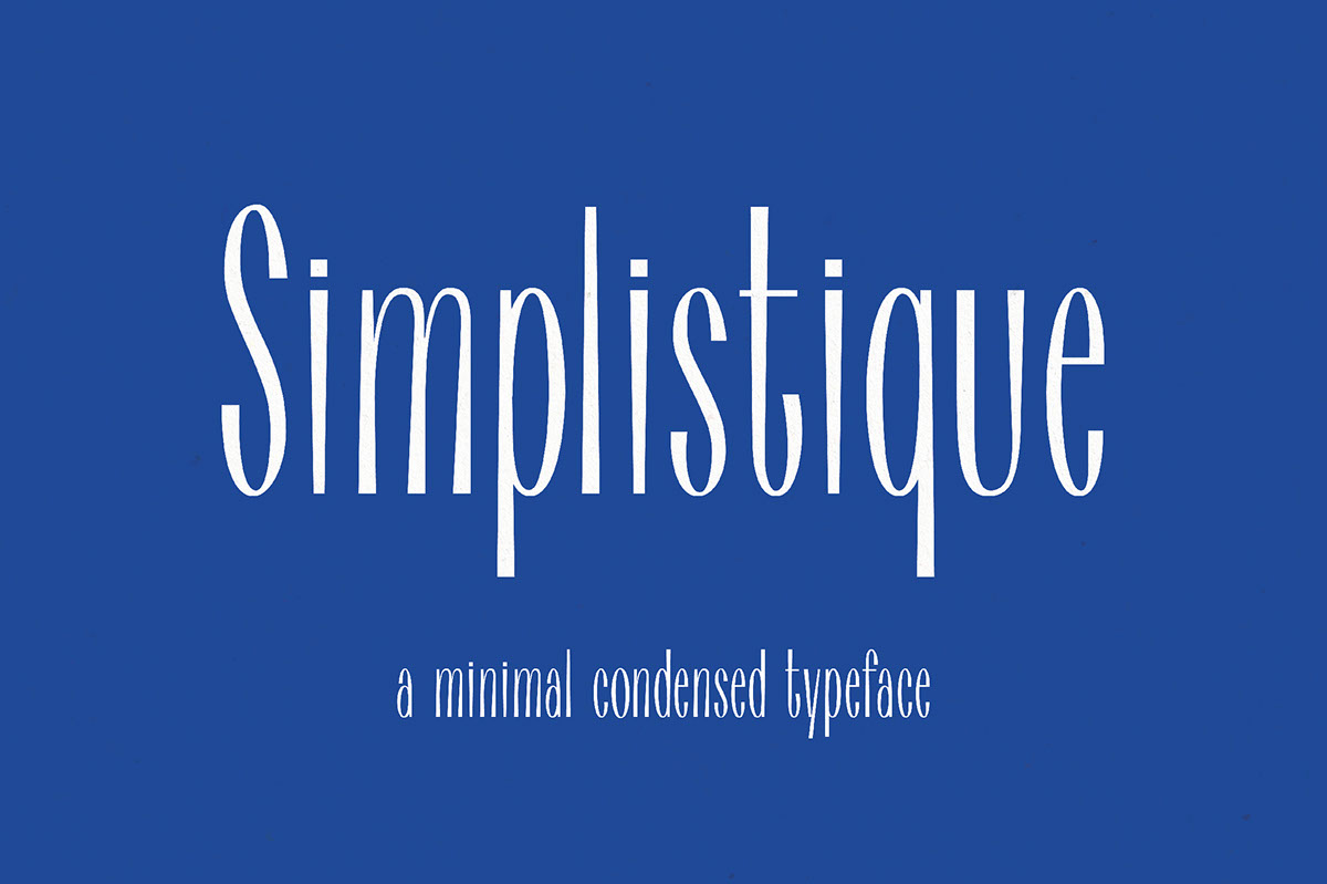 Simplistique Typeface rendition image