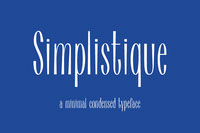 Simplistique Typeface