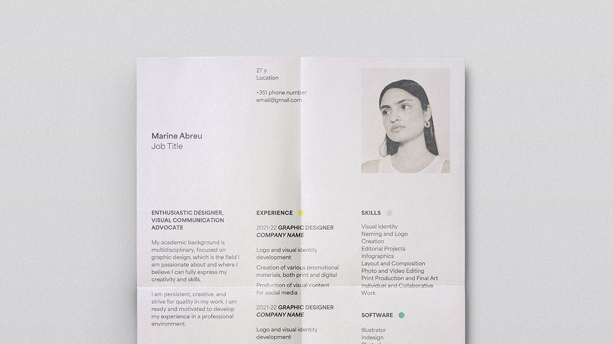 Mini Curriculum Example Creative and Minimalist Curriculum Template on Behance :: Behance