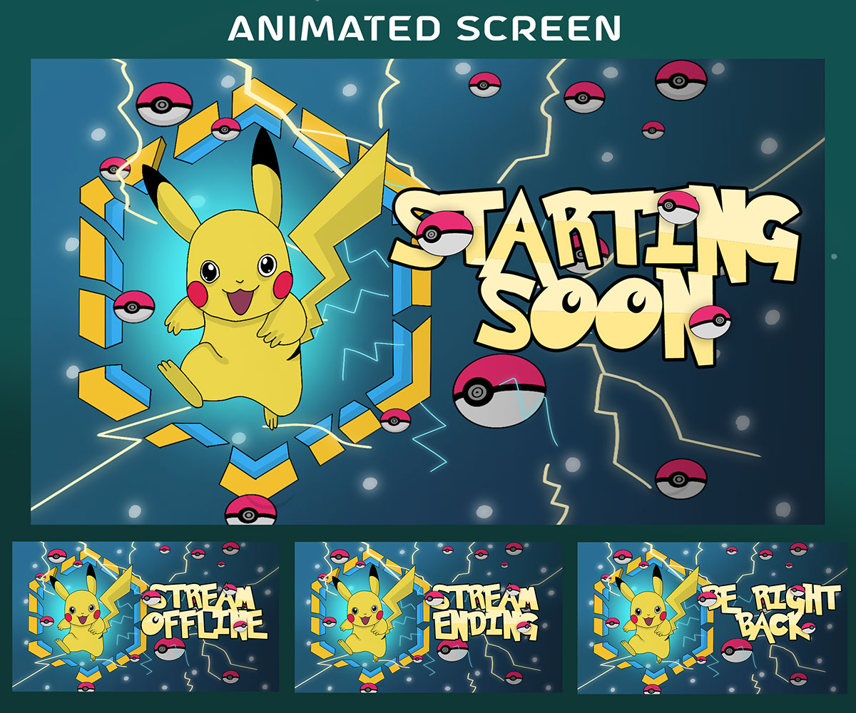Electric Buddy Animated Stream Overlay Package on Behance :: Behance