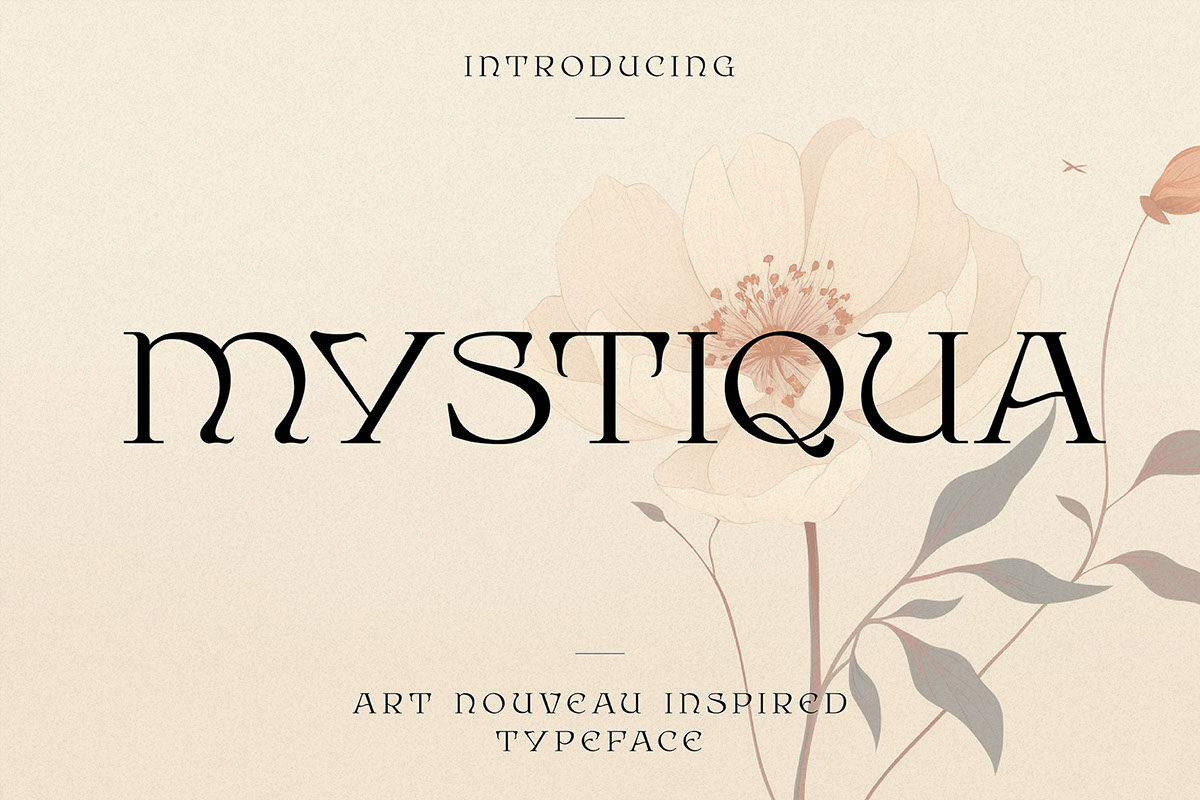 Mystiqua Typeface rendition image