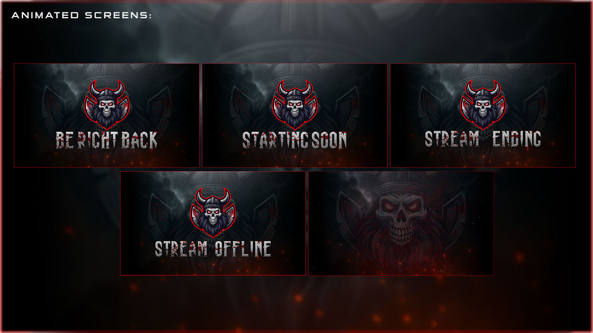 Viking Animated Stream Overlay Pack on Behance :: Behance