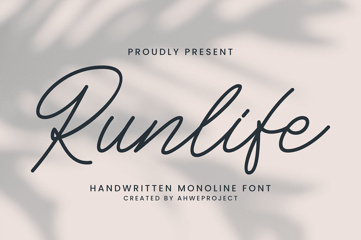 Runlife Font rendition image