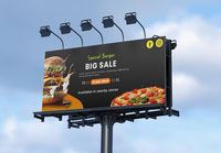 Billboard food advertisement design