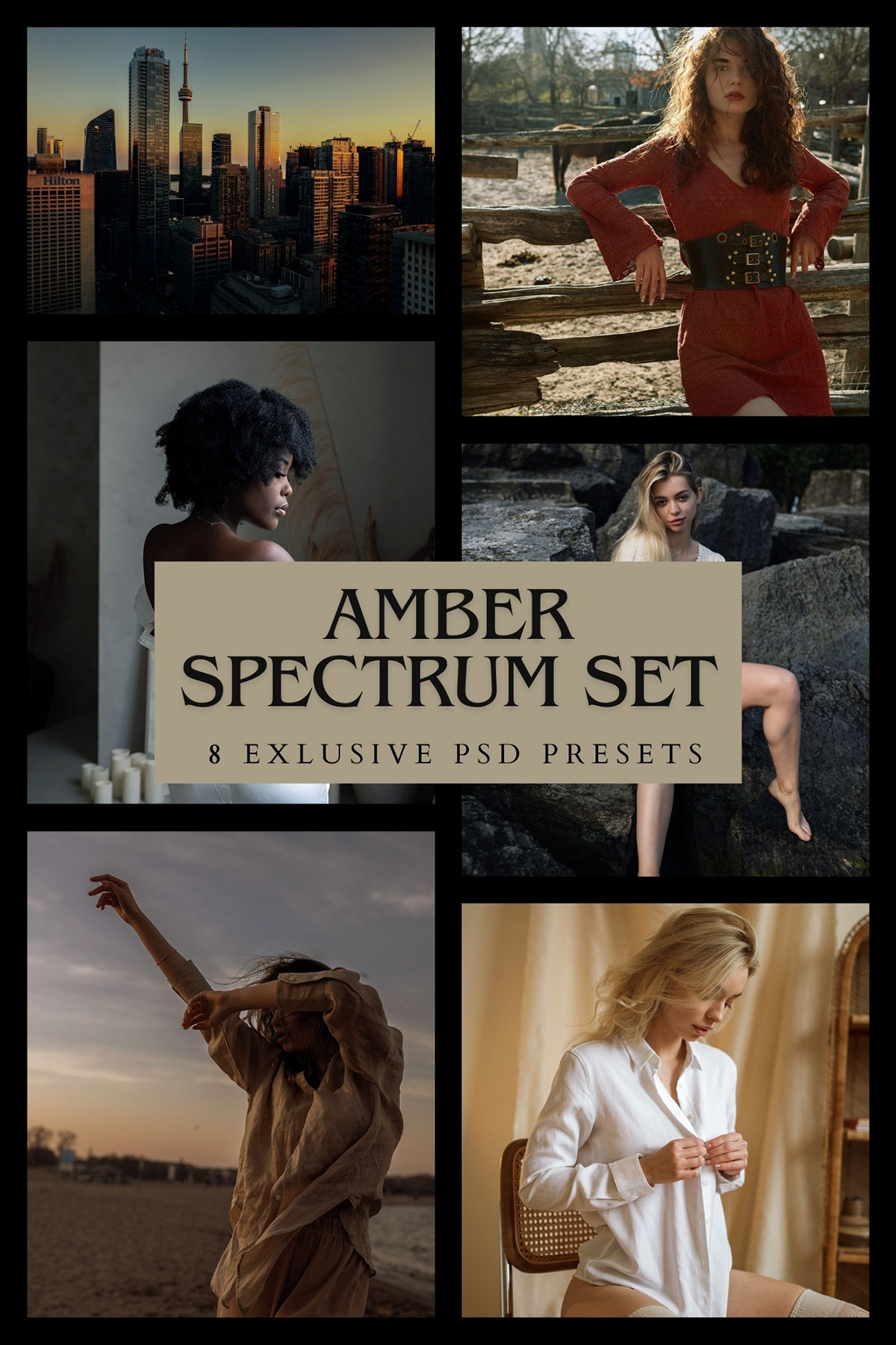 Amber Spectrum Set rendition image