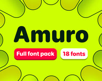 Amuro - Full font pack - 18 fonts