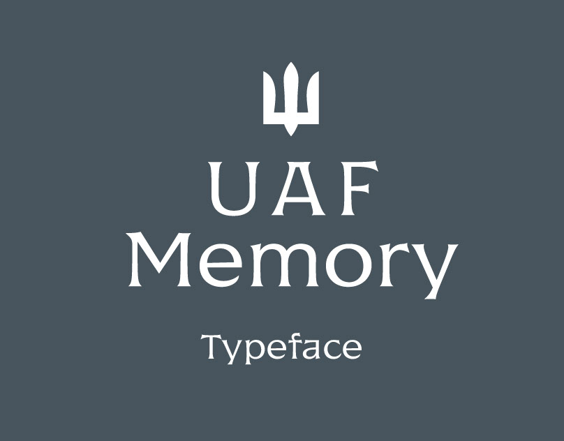 UAF Memory Typeface rendition image