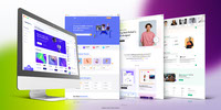 Web Presentation Mockup Design Template