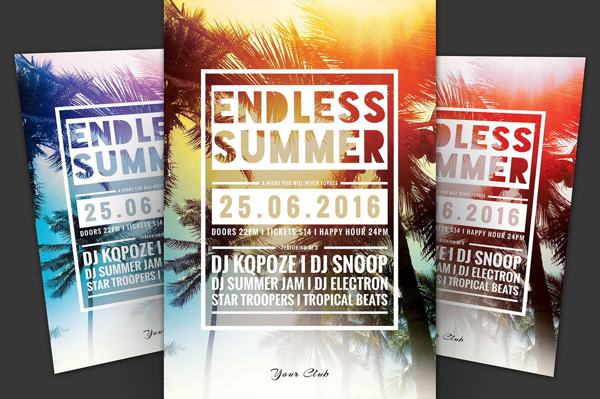Endless Summer Flyer rendition image