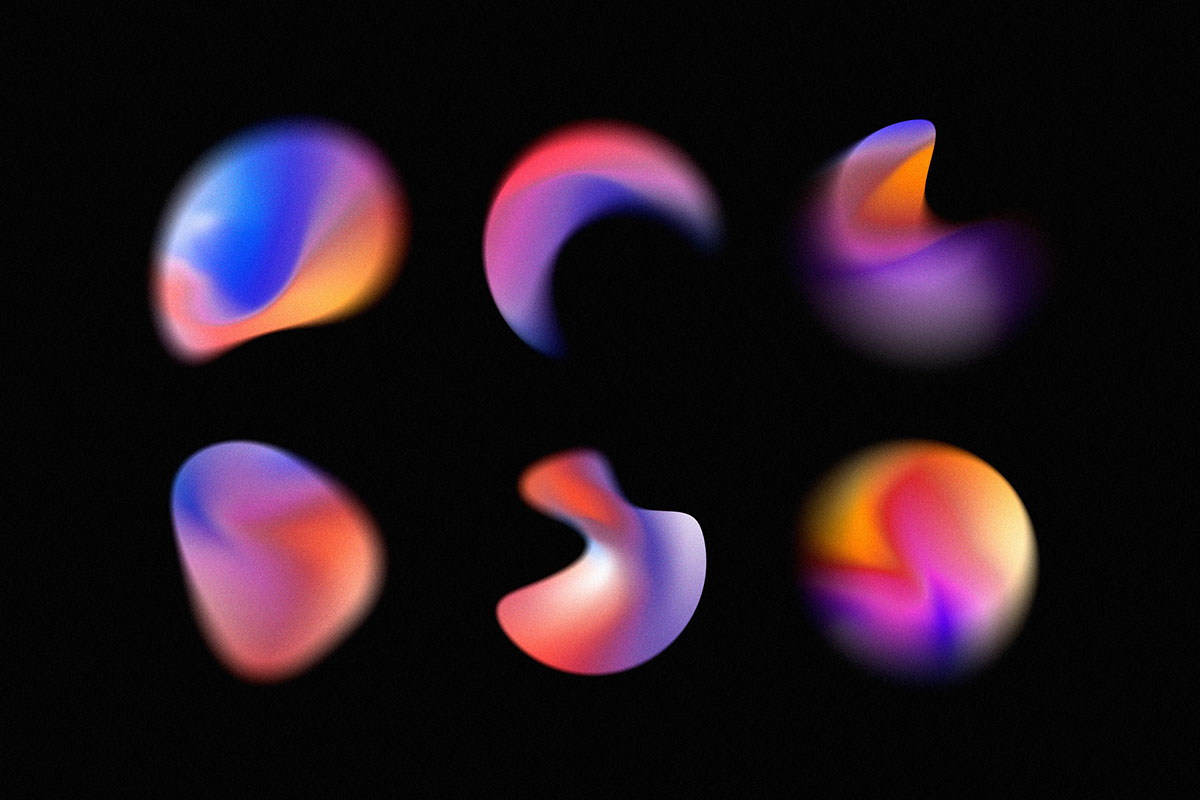 Chroma Gradient Shapes Collection rendition image