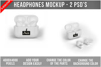 Wireless Headphones Mockup